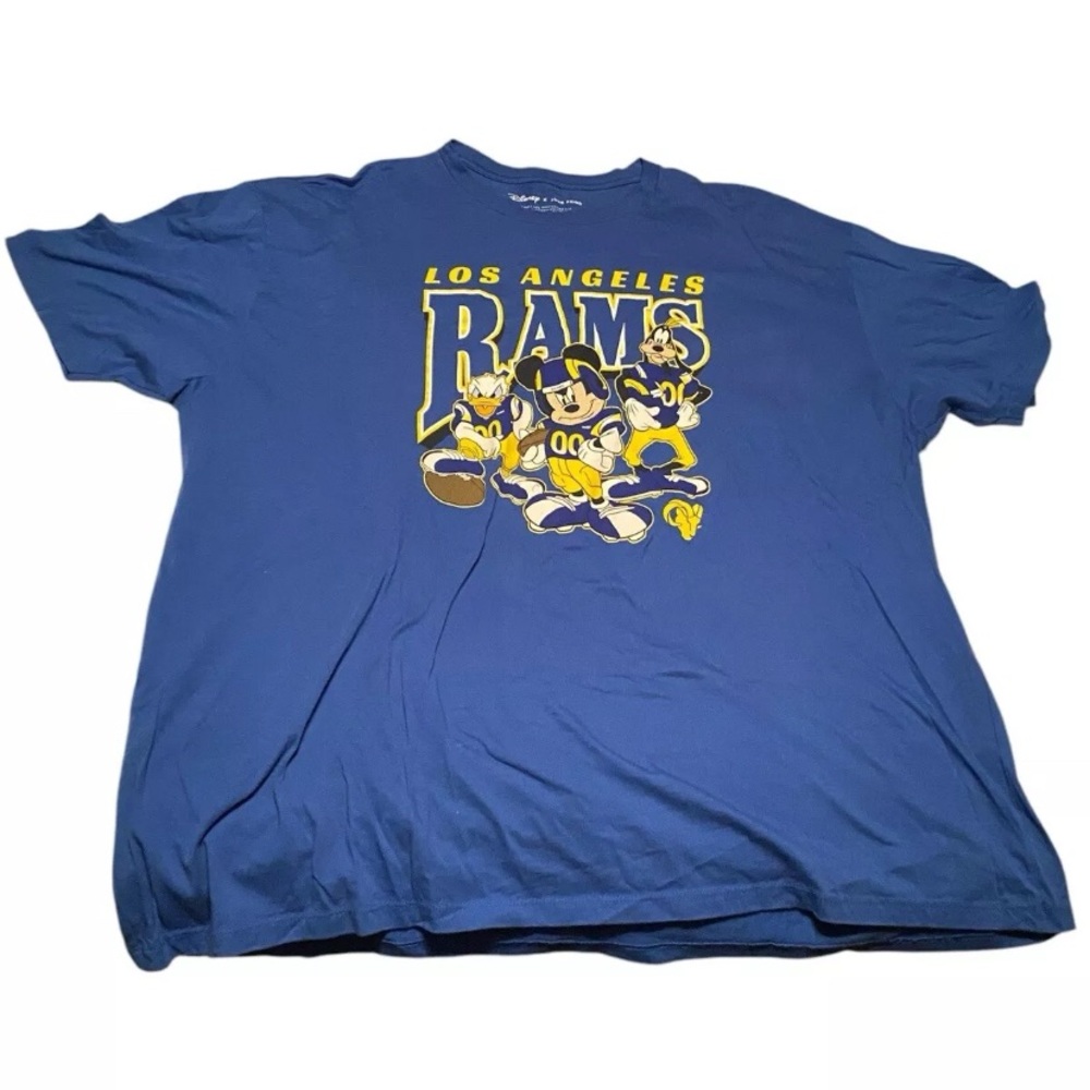 Mickey Mouse Los Angeles Rams NFL Football Junk Food Disney T-shirt Mens XXXL